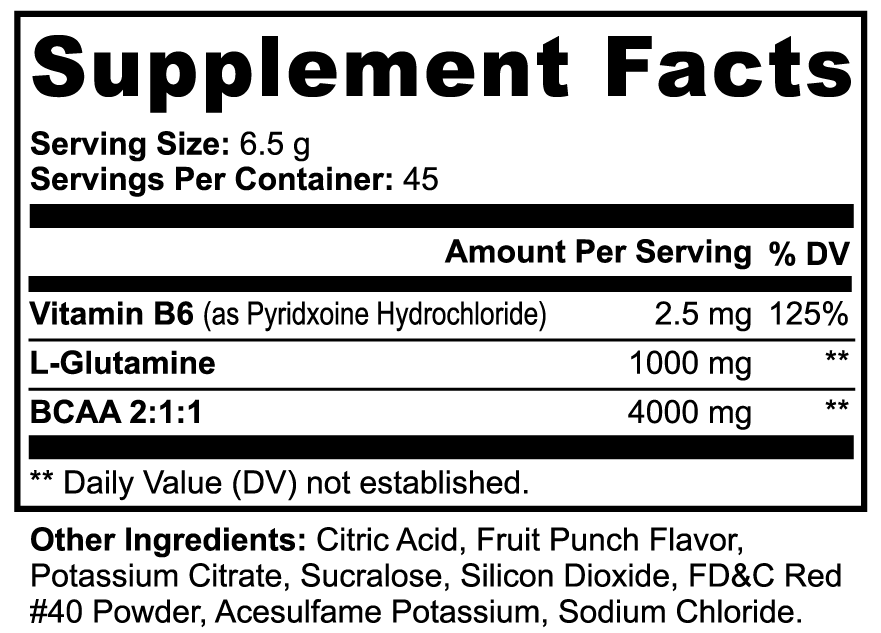 BCAA Shock Powder (Kratos™ Punch)