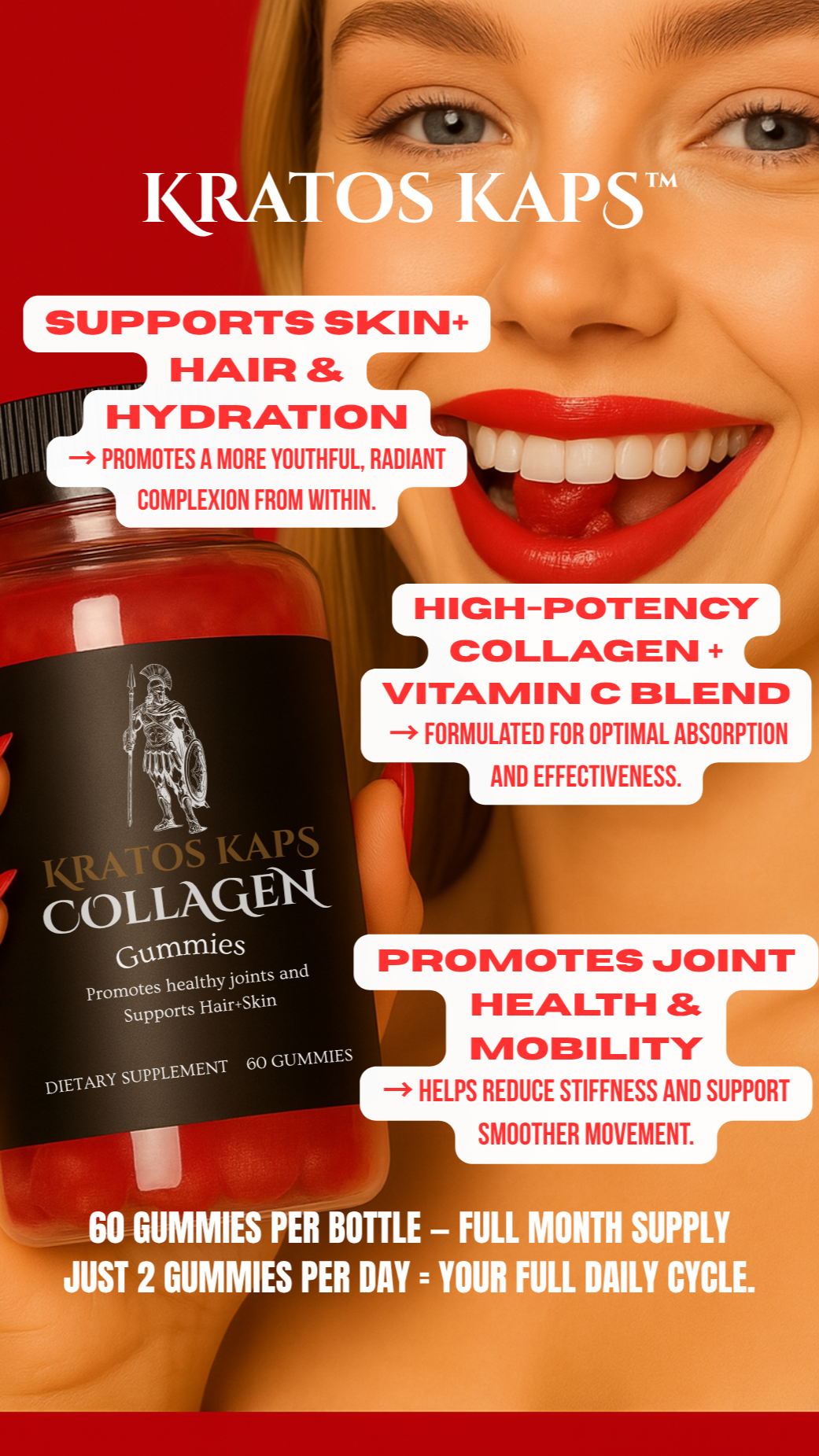 Super-Strength Collagen + Vitamin C (60 Adult Gummies)