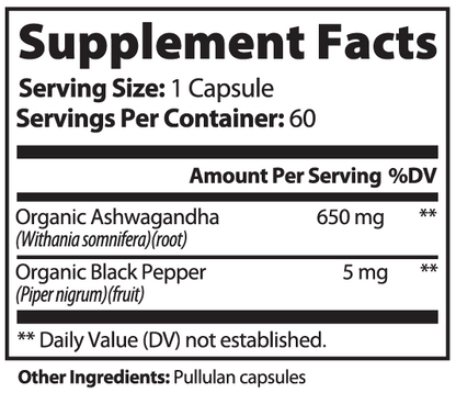 Ashwagandha W/ Black pepper