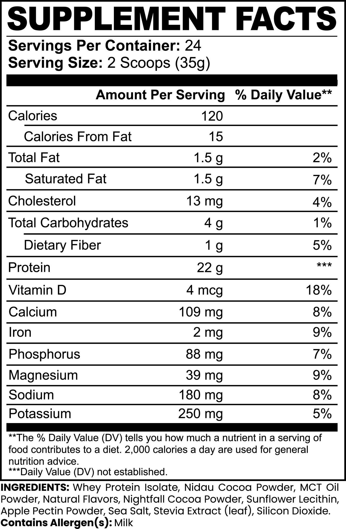 Advanced 100% Whey Protein Isolate (Chocolate) - Kratos Kaps™