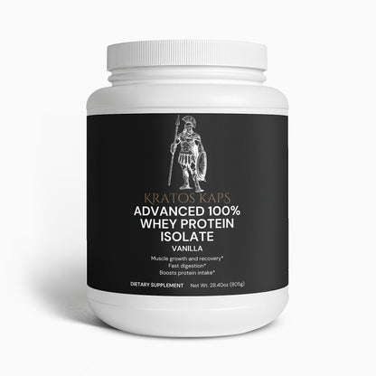 Advanced 100% Whey Protein Isolate (Vanilla) - Kratos Kaps™