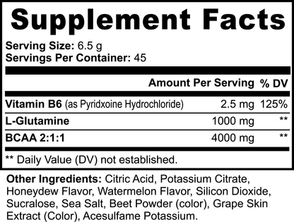 BCAA Post Workout Powder (Honeydew/Watermelon) - Kratos Kaps™