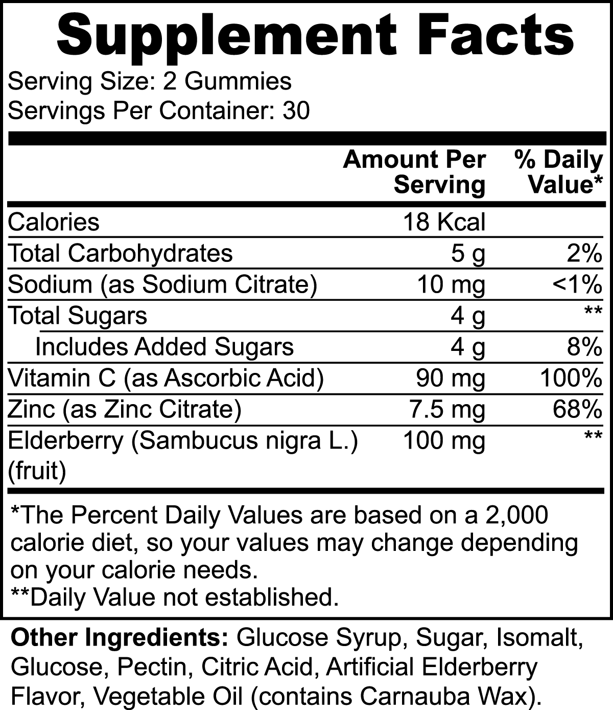 Elderberry & Vitamin C Gummies - Kratos Kaps™