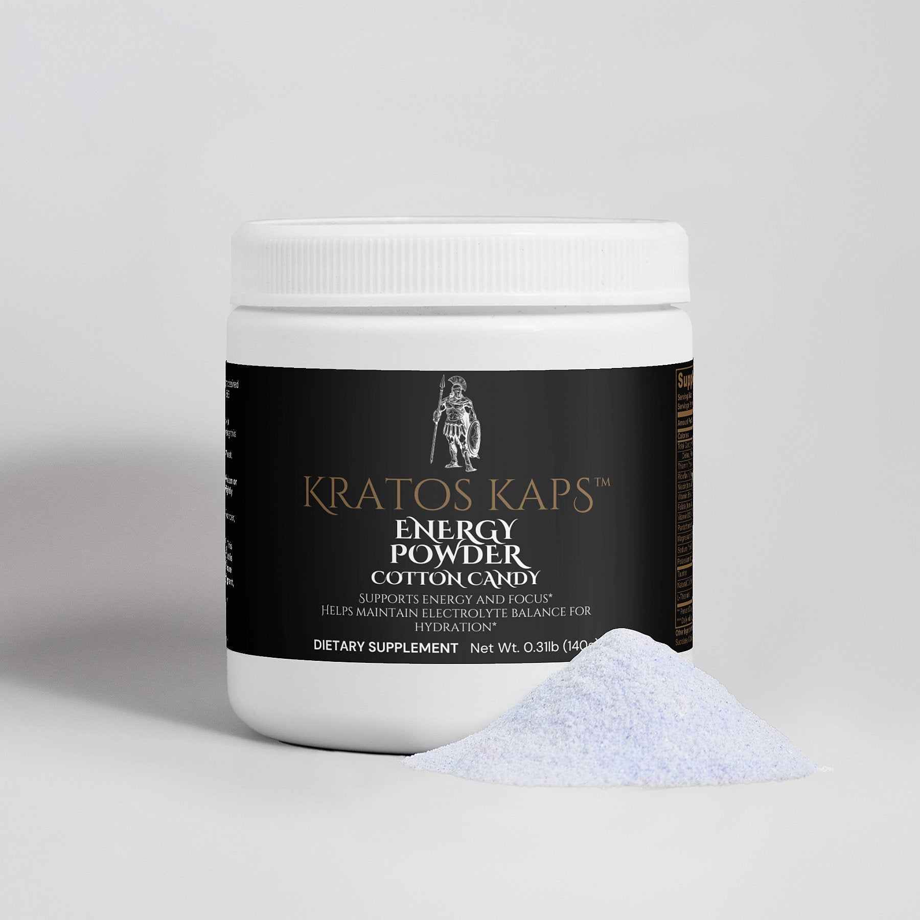 Energy Powder (Cotton Candy) - Kratos Kaps™