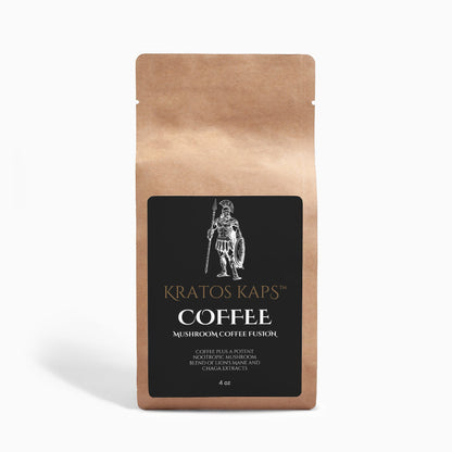 Mushroom Coffee Fusion - Lion’s Mane & Chaga 4oz - Kratos Kaps™