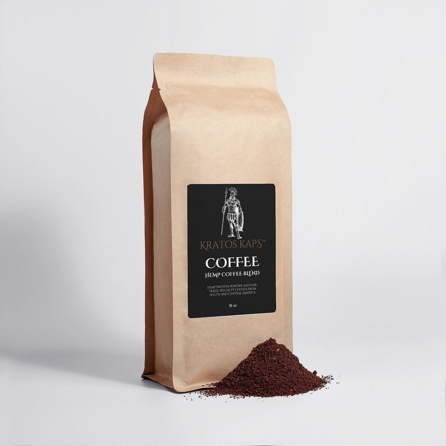 Organic Hemp Coffee Blend - Medium Roast 16oz - Kratos Kaps™