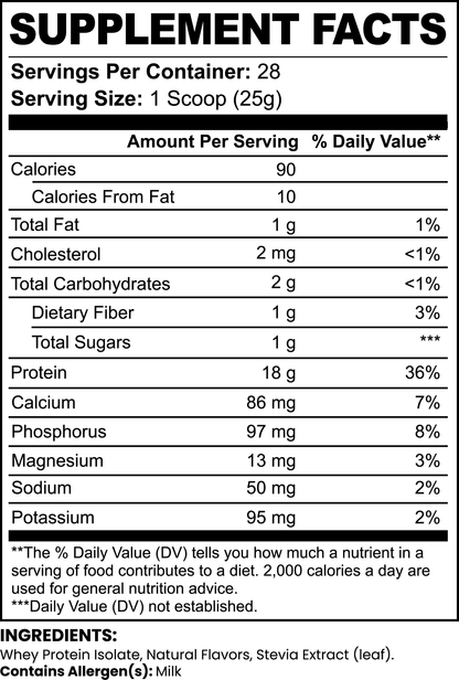 Whey Protein Isolate (Chocolate) - Kratos Kaps™